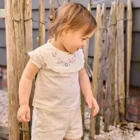 T_shirt__Off_White_en_Short_Aqua_Green_5