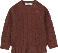 Trui_kabel_gebreid_Bruin_1
