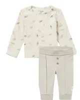 Unisex_Shirt_Midfield_Oatmel_en_Broek_Malone_Willow_gray