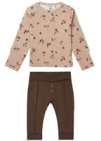 Unisex_Shirt_Thorsby_en_Broek_Raindrun_Bruin