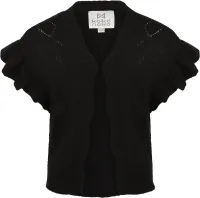 Vestje_mouwloog_Gebreid_Zwart_1