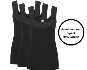 Dames_Hemd_Dianne_met_Kant_Zwart_3_stuks_1