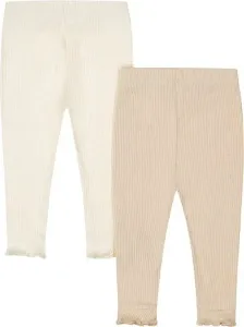 Girls_Little_Flowers_2_pack_leggings_Beige