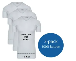 Heren_T_shirt_V_hals__M3000_Wit_