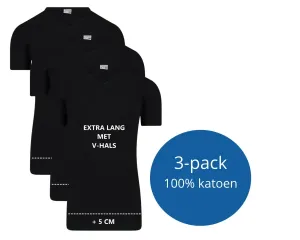 Heren_T_shirt_V_hals__M3000_Zwart_