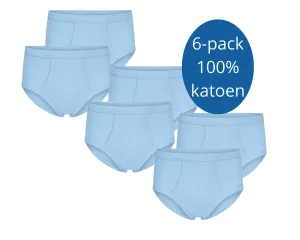 Herenslip_James_met_gulp_katoen_6_pack_Blauw