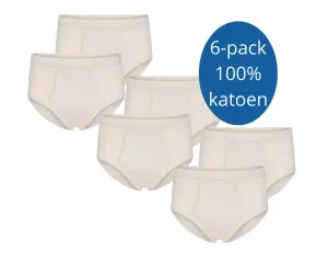 Herenslip_met_gulp_katoen_6_pack_beige
