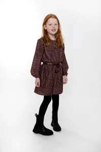 Jurk_Bruin_printje_Black