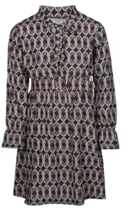Jurk_Lette_met_printje_Zwart_Beige_1