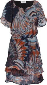 Jurk_Metia_bruine_Print