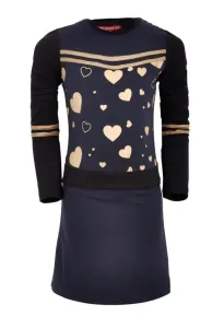 Jurk_Navy_Black_Gold