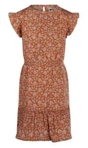 Jurk_met_printje_Bruin