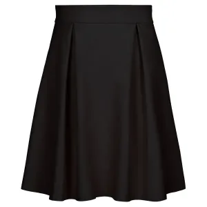 Rok_Fenna_knielengte_Suedine_Zwart_