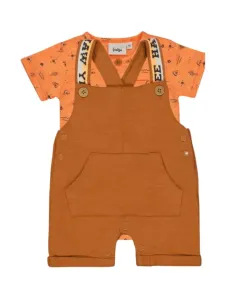 Romper_met_Tuinbroekje_Oranje_Bruin