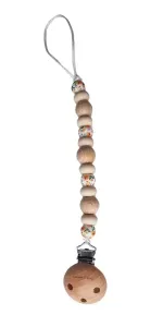 Speenkoord_Mon_Fleur_Wood_Orange_Flower