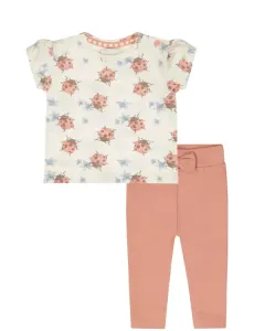 T_shirt_Off_White_en_Joggingbroek_Light_Pink_