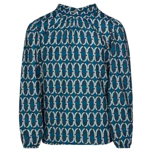 _Blouse_Ottelien_met_printje_Blauw__Beige