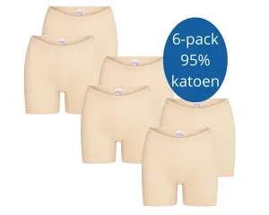 _Dames_boxershort_Softly_met_lange_pijp_beige_6_pack